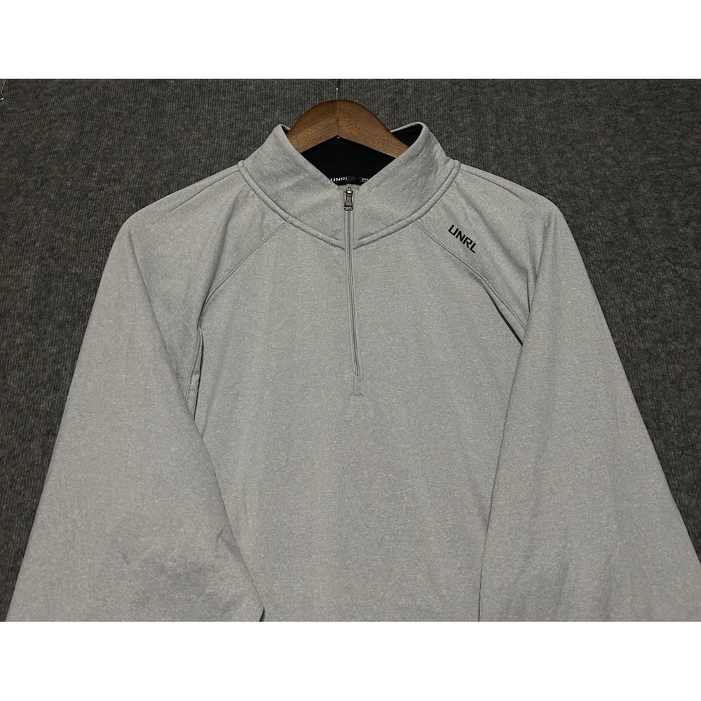 UNRL 1/4 zip pullover performance gray mens size 2XL golf stretch
